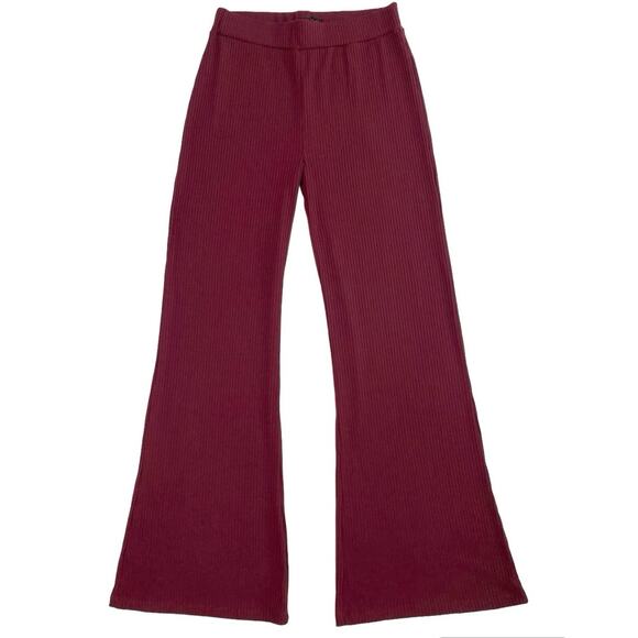 NWOT House Of Harlow High Rise Flare Leg Pull On Ribbed Pants Large - Picture 1 of 8